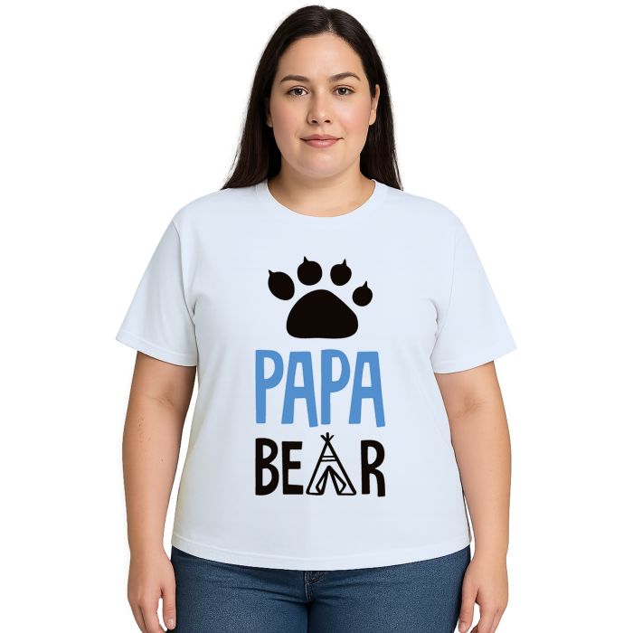 Camiseta Papai Urso Papa Bear Dia Dos Pais Personalizada