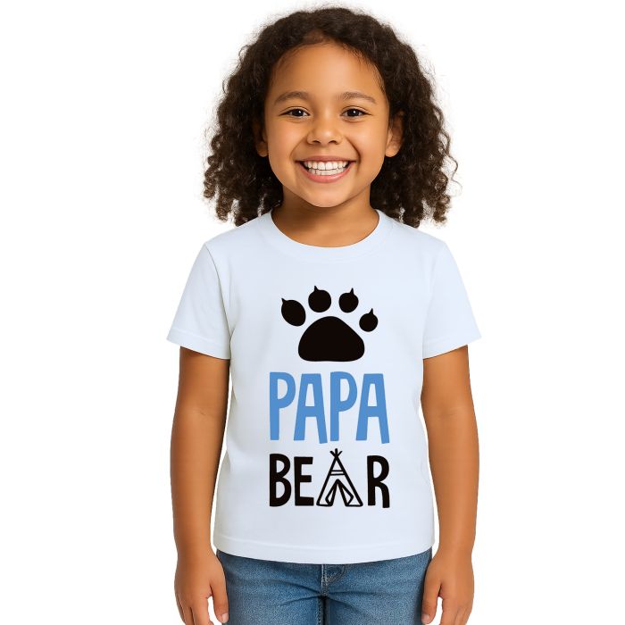 Camiseta Papai Urso Papa Bear Dia Dos Pais Personalizada