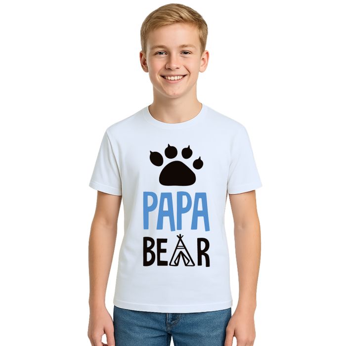 Camiseta Papai Urso Papa Bear Dia Dos Pais Personalizada