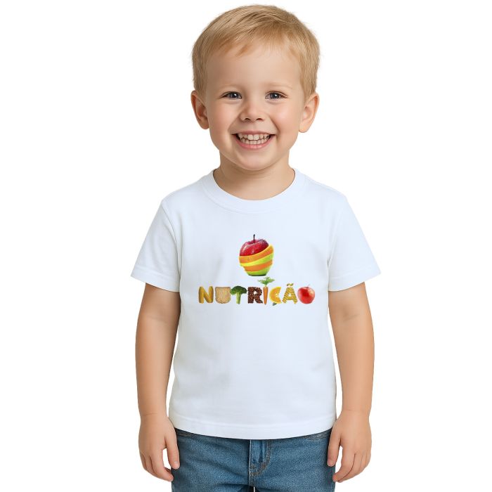 Camiseta Nutrição Nutricionista Universitária Personalizada