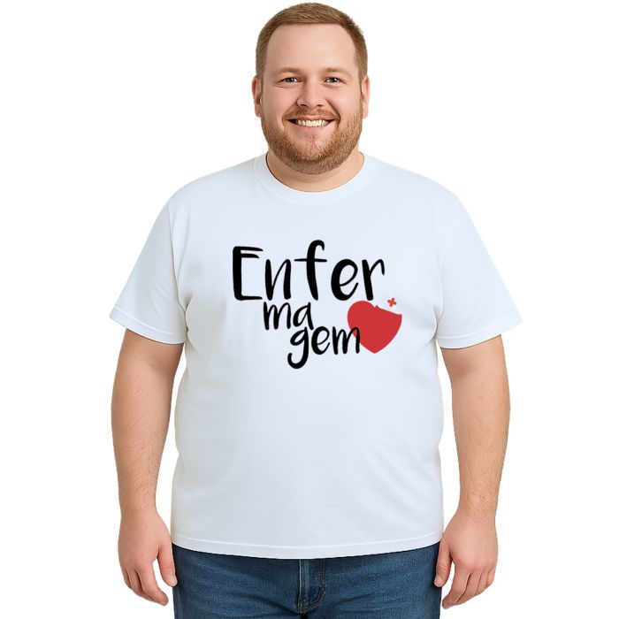 Camiseta Enfermagem Universitária Estampa Personalizada
