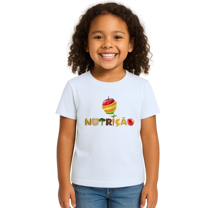 Camiseta Nutrição Nutricionista Universitária Personalizada