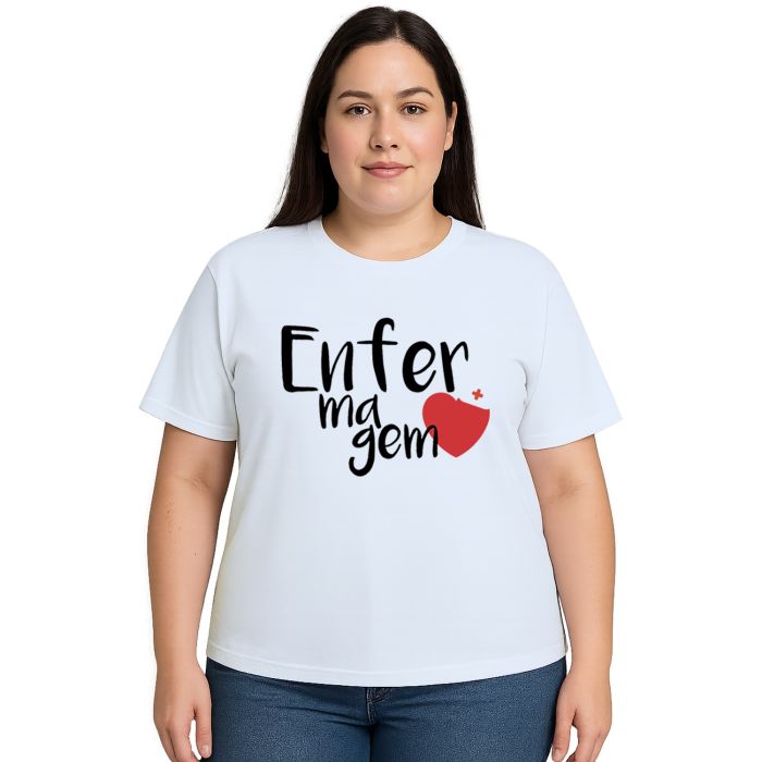 Camiseta Enfermagem Universitária Estampa Personalizada