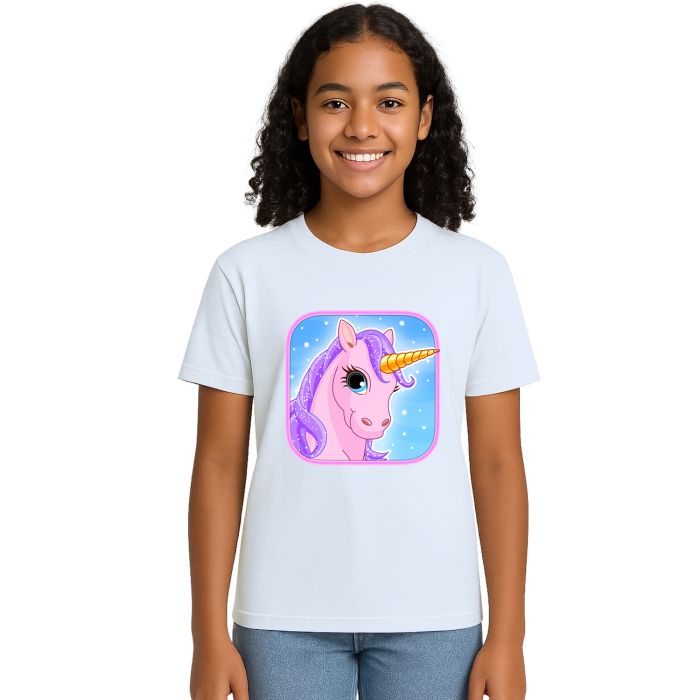 Camiseta Unicórnio Pose Licórnio Estampa Personalizada