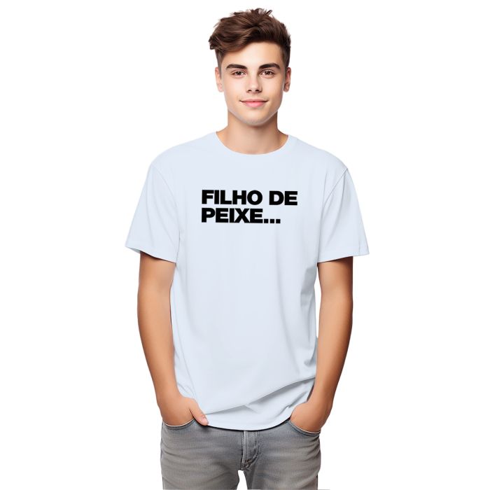 Camiseta Filho de Peixe Dia dos pais Personalizada