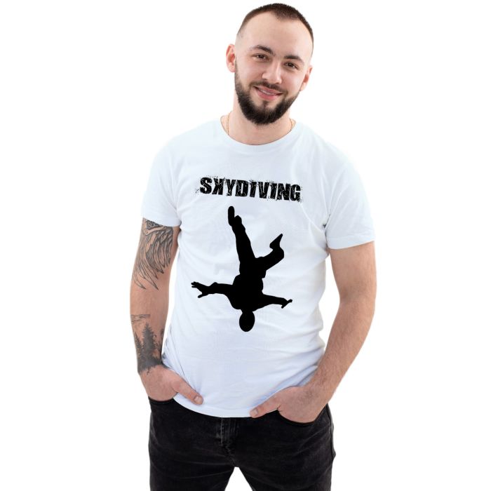 Camiseta Skydiving Paraquedismo Personalizada Algodão