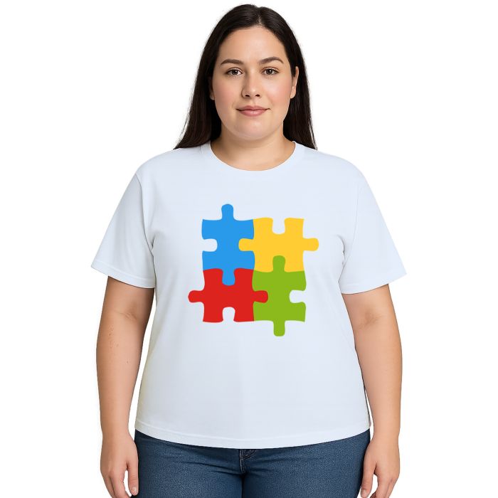 Camiseta Quebra Cabeça Autista Estampa Personalizada