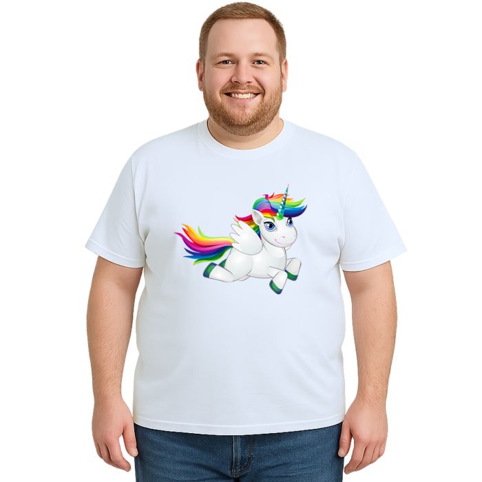 Camiseta Unicórnio Flying Licorne Estampa Personalizada