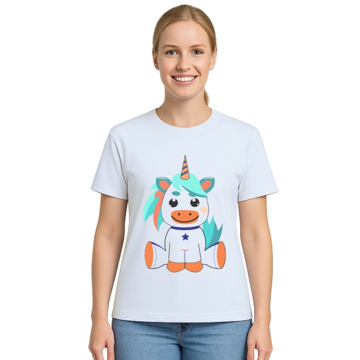 Camiseta Unicórnio Baby Licorne Estampa Personalizada