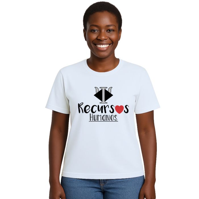 Camiseta Recursos Humanos Coração Personalizada