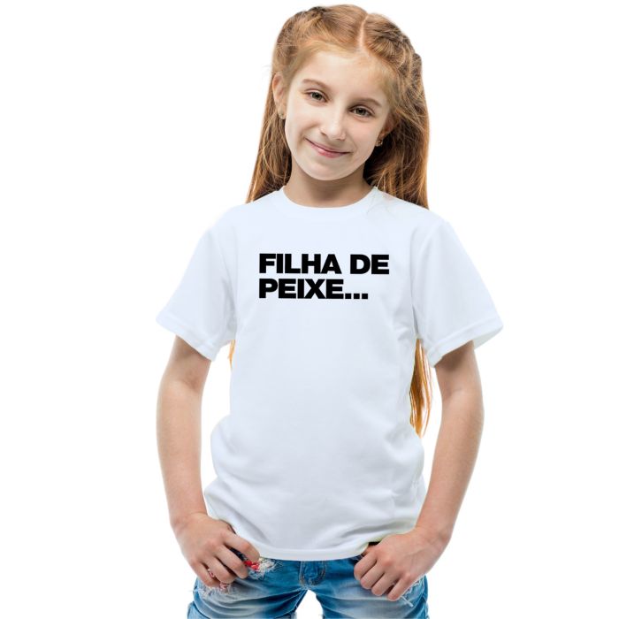 Camiseta Filha de Peixe Dia dos pais Personalizada