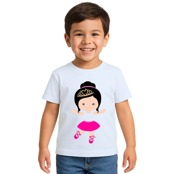 Camiseta Bailarina Balé Dança Estampa Personalizada