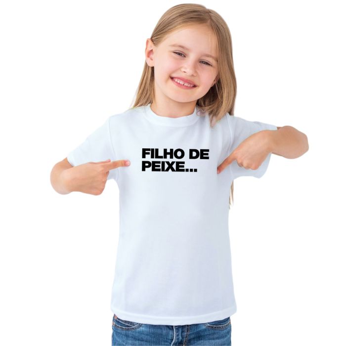 Camiseta Filho de Peixe Dia dos pais Personalizada
