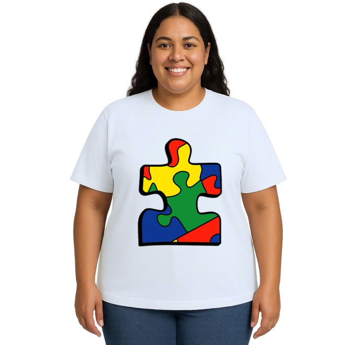 Camiseta Peça Quebra Cabeça Autismo Autista Personalizada