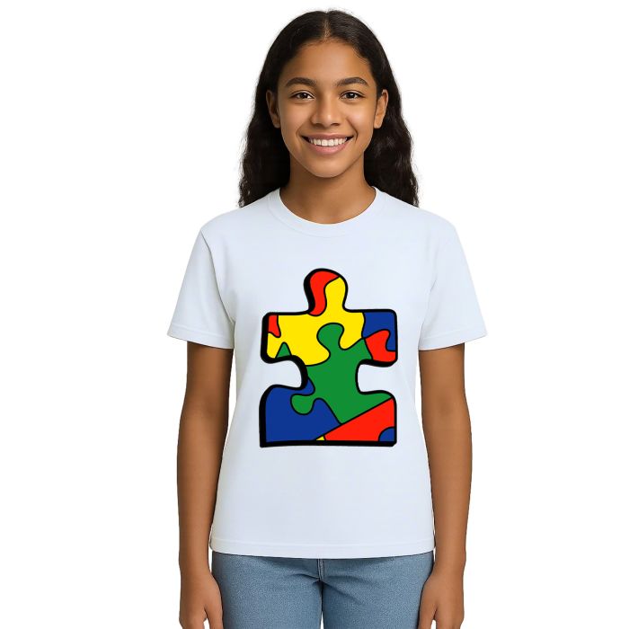 Camiseta Peça Quebra Cabeça Autismo Autista Personalizada