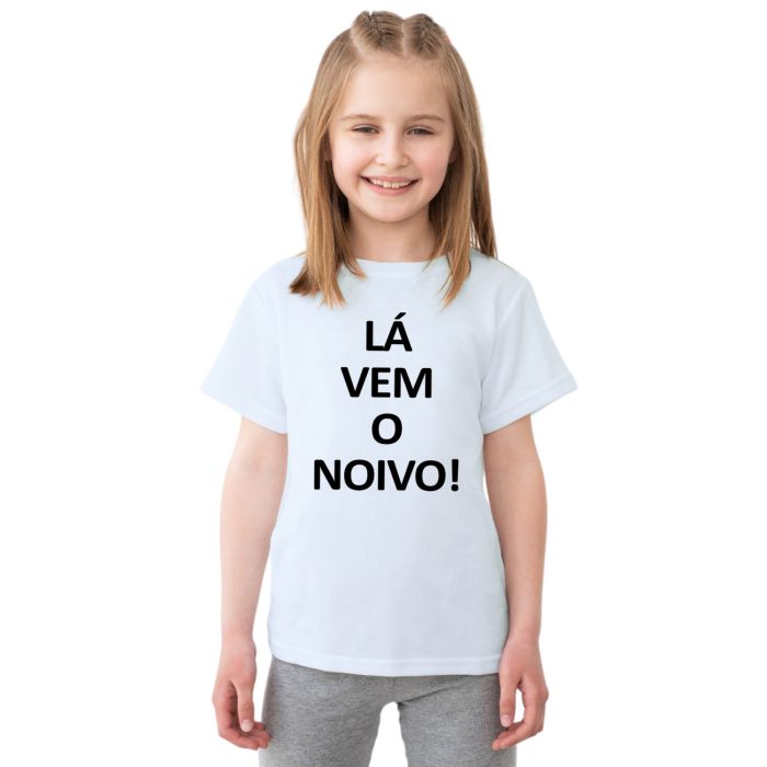 Camiseta Lá Vem O Noivo Casamento Personalizada