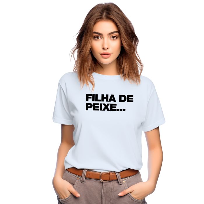 Camiseta Filha de Peixe Dia dos pais Personalizada