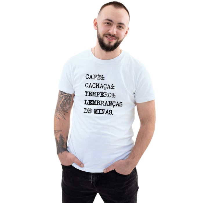 Camiseta Lembranças de Minas Turística Personalizada