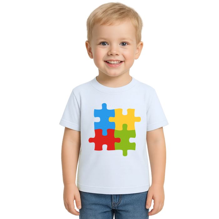 Camiseta Quebra Cabeça Autista Estampa Personalizada