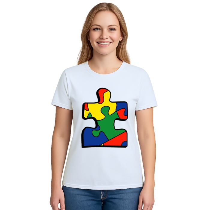 Camiseta Peça Quebra Cabeça Autismo Autista Personalizada