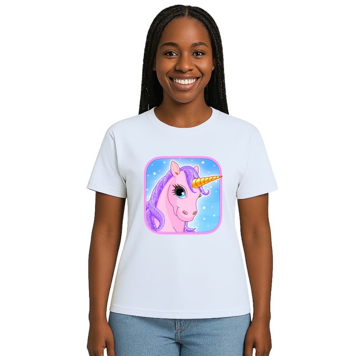 Camiseta Unicórnio Pose Licórnio Estampa Personalizada