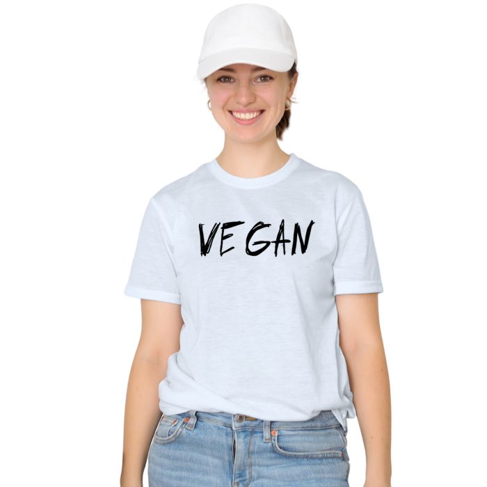 Camiseta Vegan Vegano Estilo de Vida Personalizada Algodão