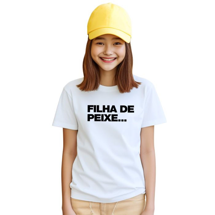 Camiseta Filha de Peixe Dia dos pais Personalizada