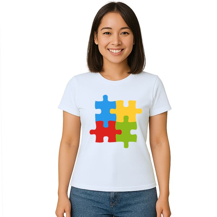 Camiseta Quebra Cabeça Autista Estampa Personalizada