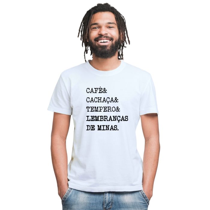 Camiseta Lembranças de Minas Turística Personalizada