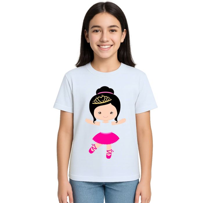 Camiseta Bailarina Balé Dança Estampa Personalizada