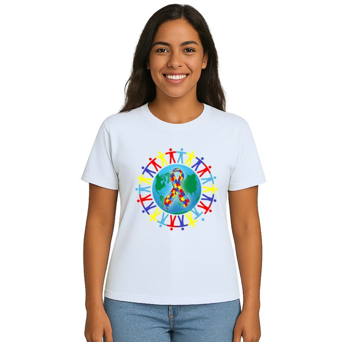 Camiseta Mundo Autista Autismo Estampa Personalizada