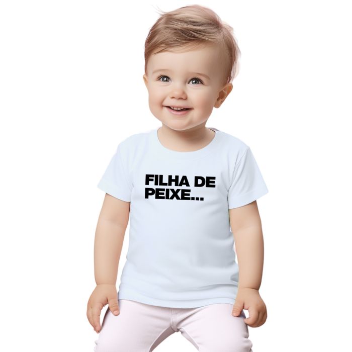 Camiseta Filha de Peixe Dia dos pais Personalizada