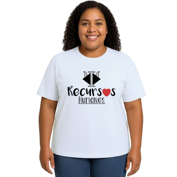 Camiseta Recursos Humanos Coração Personalizada