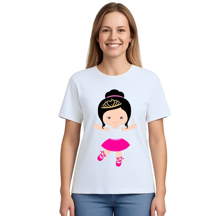 Camiseta Bailarina Balé Dança Estampa Personalizada