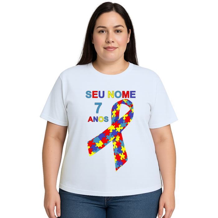 Camiseta Autismo Gravata Autista Estampa Personalizada