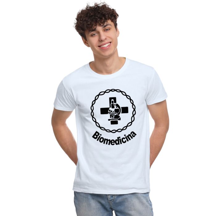 Camiseta Biomedicina Logo Universitária Personalizada
