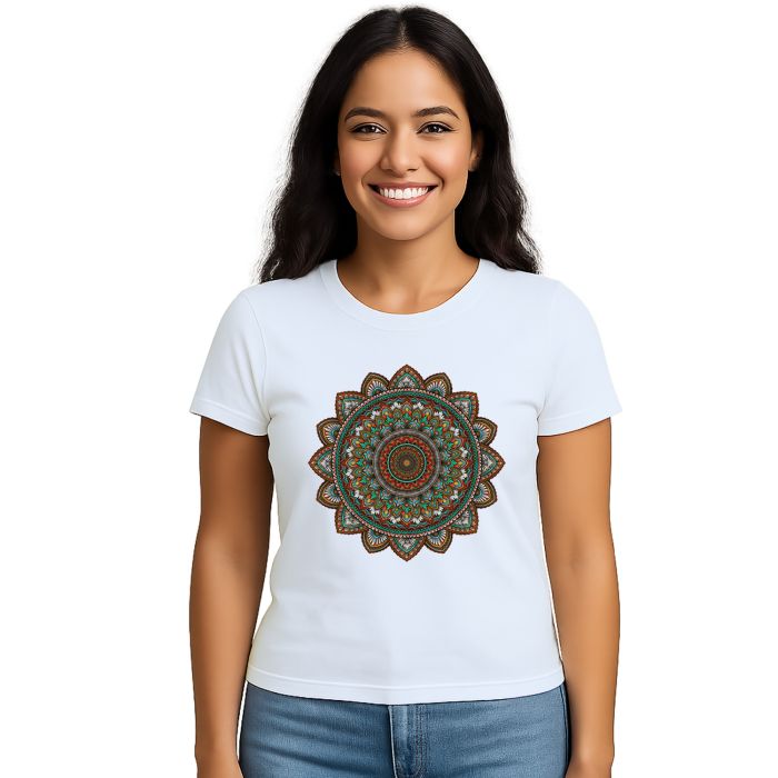 Camiseta Mandala Meditação Zen Espiritual Personalizada