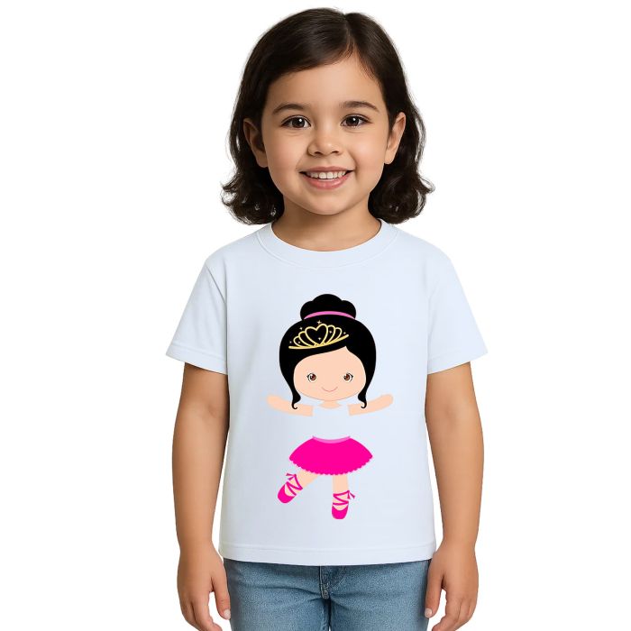 Camiseta Bailarina Balé Dança Estampa Personalizada