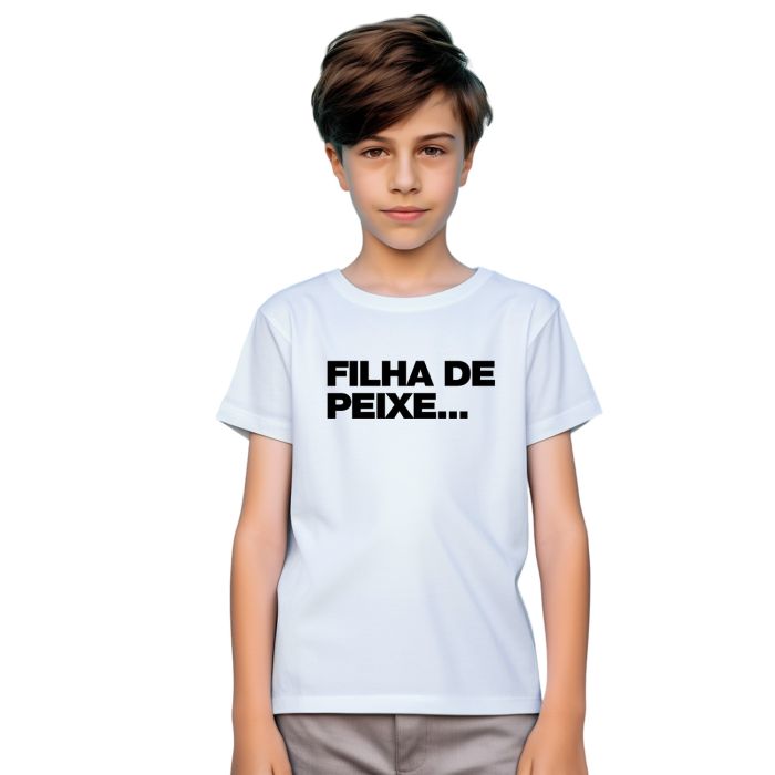 Camiseta Filha de Peixe Dia dos pais Personalizada