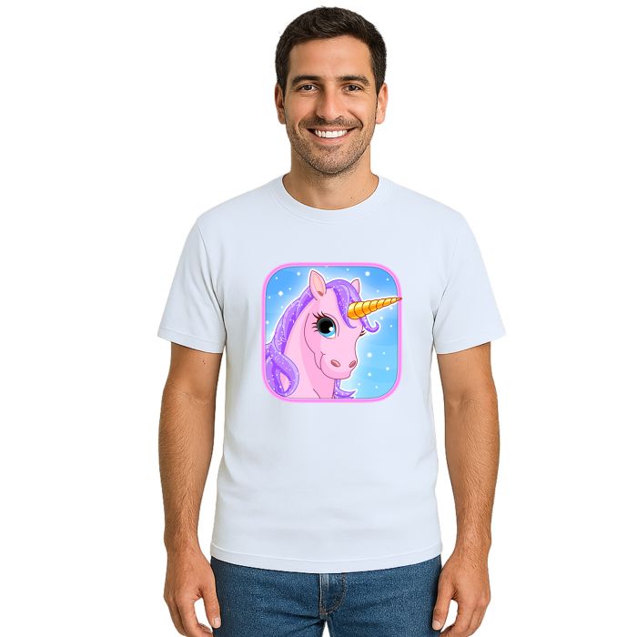 Camiseta Unicórnio Pose Licórnio Estampa Personalizada