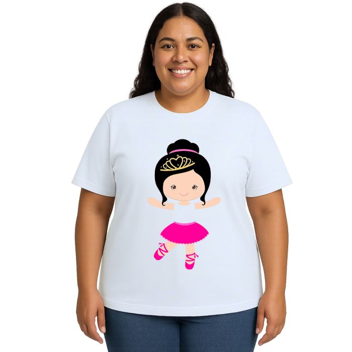 Camiseta Bailarina Balé Dança Estampa Personalizada