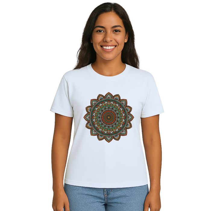Camiseta Mandala Meditação Zen Espiritual Personalizada