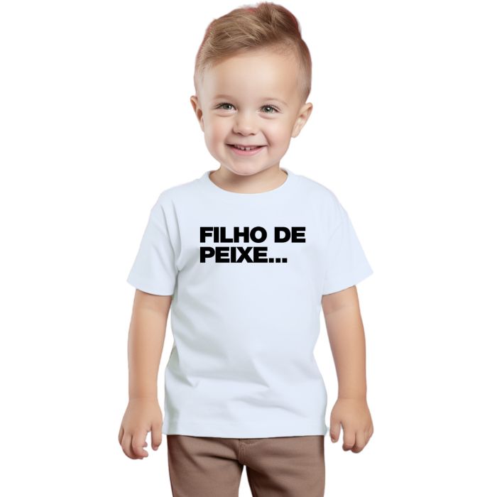 Camiseta Filho de Peixe Dia dos pais Personalizada
