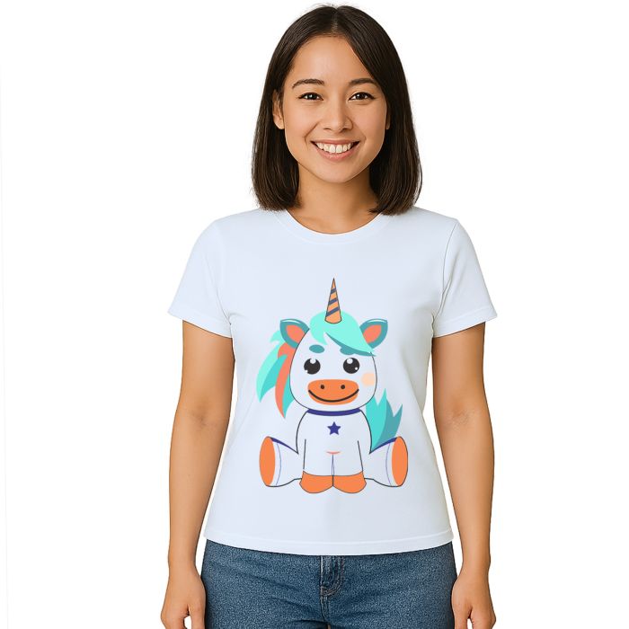 Camiseta Unicórnio Baby Licorne Estampa Personalizada