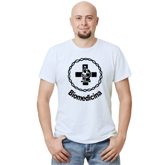 Camiseta Biomedicina Logo Universitária Personalizada