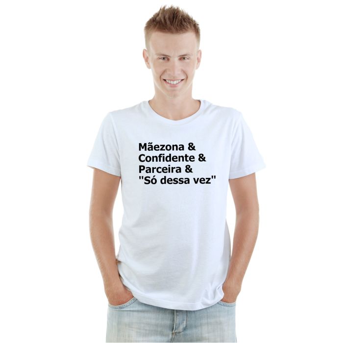 Camiseta Mãezona Confidente Parceira Personalizada