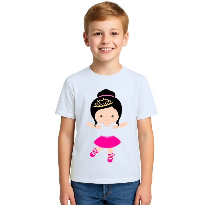 Camiseta Bailarina Balé Dança Estampa Personalizada