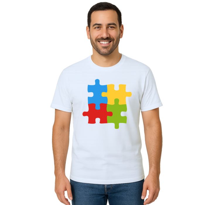 Camiseta Quebra Cabeça Autista Estampa Personalizada