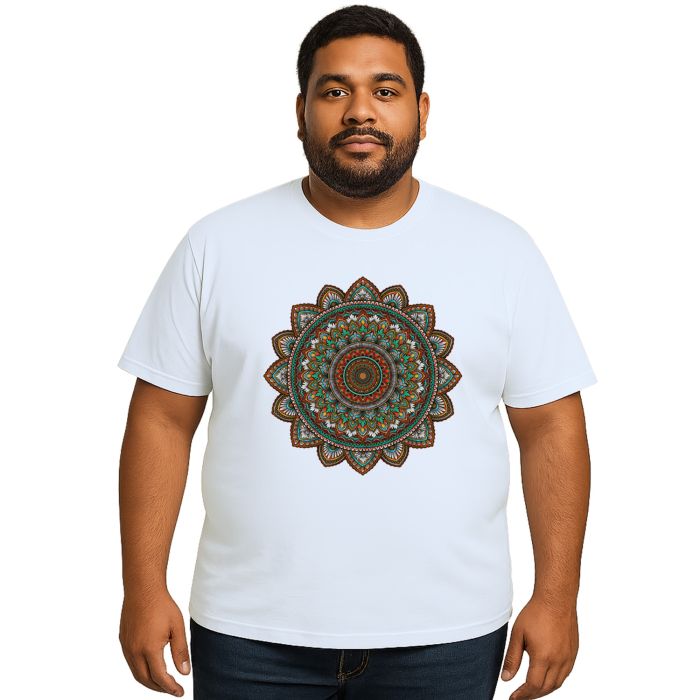 Camiseta Mandala Meditação Zen Espiritual Personalizada