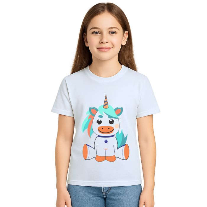 Camiseta Unicórnio Baby Licorne Estampa Personalizada